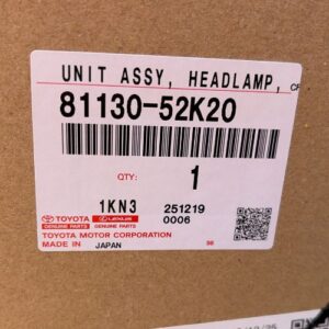 GENUINE TOYOTA HEADLAMP UNIT ASSY 81130-52K20