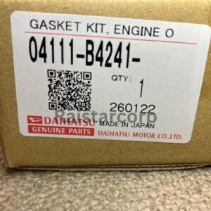 GENUINE DAIHATSU GASKET KIT-ENGINE OVERHAUL 04111-B4241 GENUINE DAIHATSU GASKET KIT-ENGINE OVERHAUL 04111-B4241