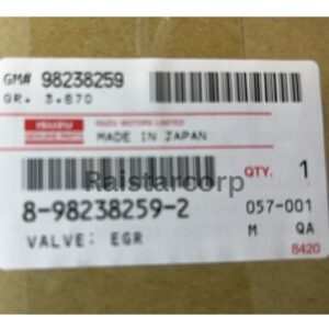 GENUINE ISUZU EGR VALVE 8-98238259-2 GENUINE ISUZU EGR VALVE 8-98238259-2