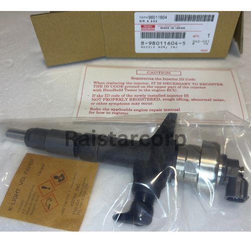 GENUINE TOYOTA ISUZU COMMON RAIL INJECTOR 8-98011604-5