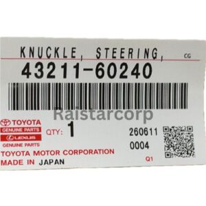 GENUINE TOYOTA Steering Knuckle 43211-60240 GENUINE TOYOTA Steering Knuckle 43211-60240