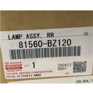 GENUINE TOYOTA TAIL LIGHT LH 81560-BZ120