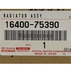 GENUINE TOYOTA 16400-75390 RADIATOR