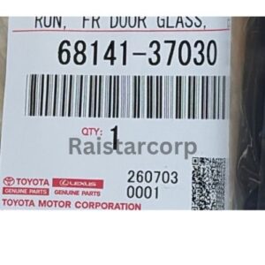 GENUINE TOYOTA Windshield Door Glass Run RH 68141-37030 GENUINE TOYOTA Windshield Door Glass Run RH 68141-37030