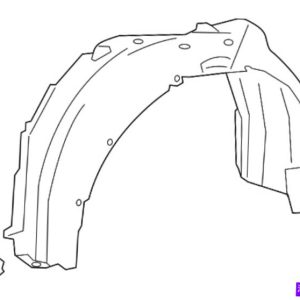 Toyota Fender Liner 53876-07021 – Genuine New